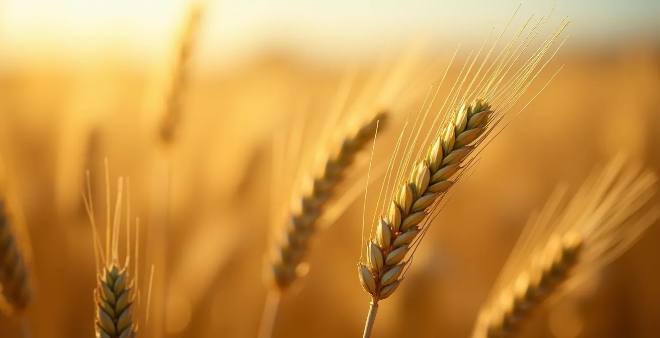 Monitor de tractor John Deere mostrando mapa de prescripción para aplicación variable de nitrógeno en campo de cereal de Castilla y León