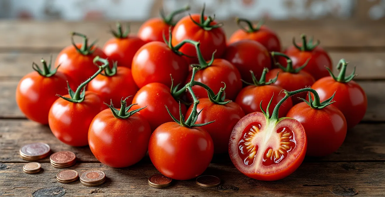 Infografía visual mostrando desglose de costes en producto agrícola español